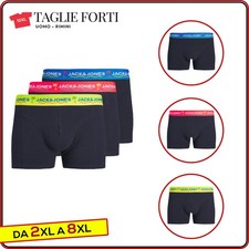 Three elastic cotton underwear boxer plus size for men. Big and tall. Big size