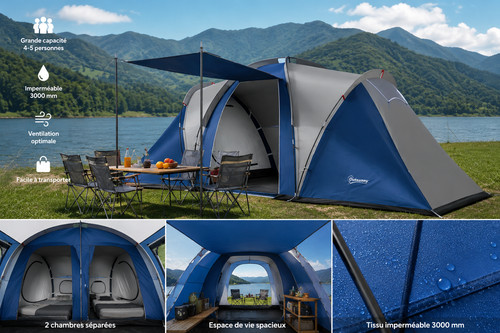Grande tente camping 5 - grande,