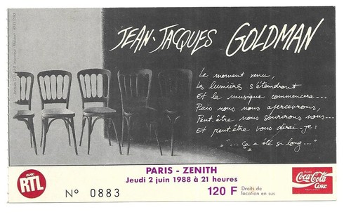 Rare ticket billet concert - /,