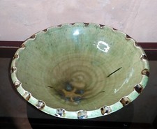 Plat en ceramique C.1950 Signé à identifier ( Era Madoura Ramié Ruelland)