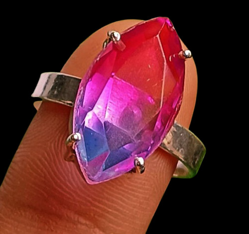 Bague broche argent - bague, en