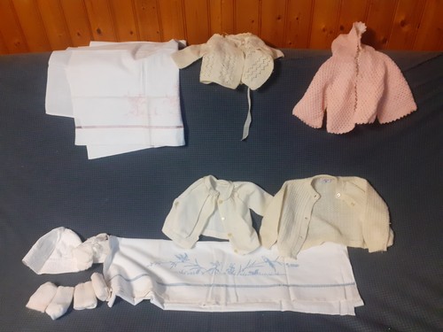 Linge ancien drap bébé en - linge, de