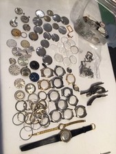 horlogerie lot pièces détachées montre ancienne omega seiko Tissot watch parts
