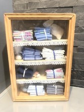 Vitrine miniature armoire linge de maison à suspendre ou poser