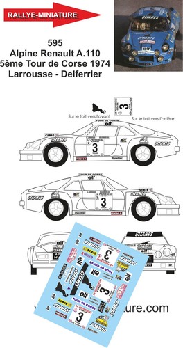Decals ref 0595 alpine - ref,
