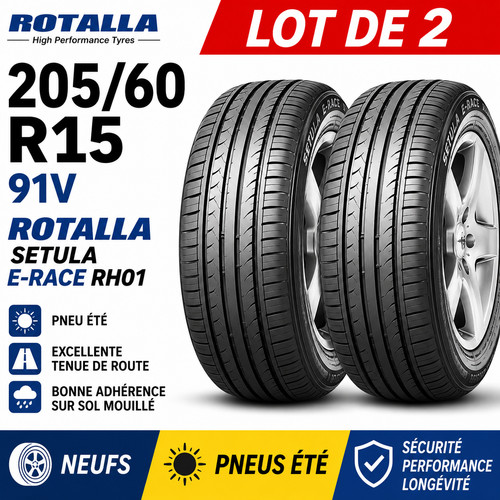 Lot pneus été 205 - de, 205/60