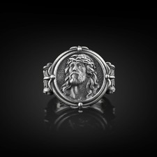 Bague chevalière chrétienne