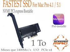  1 To Ultra-Fast SSD NVME PCIe x4, 1500Mo/s Mac Pro 5.1, Monterey pré-Installé