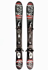 Buzz Atom V12 Noir/Rouge 99 Cm Skis Avec Fixation Mini Lames De Ski Snowblades