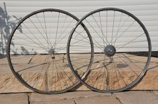 Roues artisanales Mavic Open Sup - Moyeux Hugi DT Swiss - Campagnolo 8 Speed