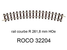 ROCO Rail courbe rayon 261,8