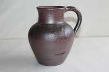 Ancien pichet en grès de Normandie signé Hamel ( Poterie de Nehou ) H 17.5 cm