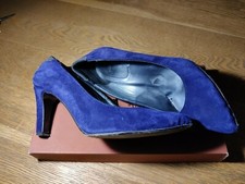 ESCARPINS Bleus NIMAL en Nubuc Taille 38