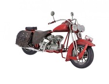 Modèle en Étain De Una Moto Custom Style Harley Davidson De Collection Fer