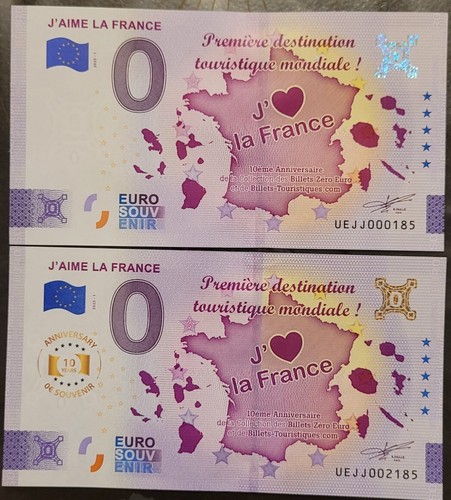 Billet euro null - euro,