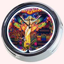 N-0768 Horloge Murale Flipper Farfalla Zaccaria 1983 Néon Salon Cuisine Déco