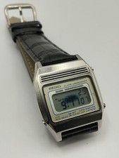 montre seiko digitale Vintage Chronographe Alarme 1970 A639  tâche Bleue !!