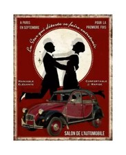 Plaque métal 2 cv Citroen 