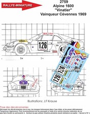 DECALS 1/43 REF 2759 ALPINE