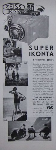 Publicité presse 1935 zeiss - ,