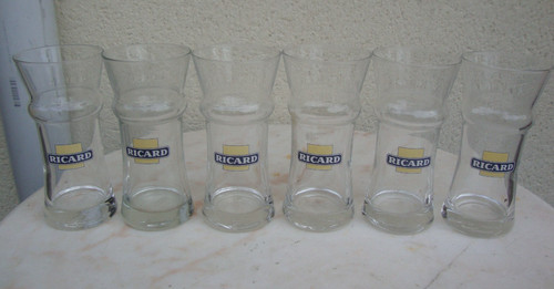 Lot verres ricard gagnere - 6,