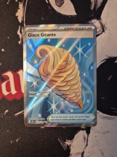 Carte pokémon glace géante - carte,