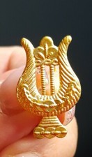 M48 insigne militaire musique agrafe décoration doré mourgeon militaria 