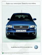Publicité Advertising 320  2001 nouvelle Passat Volkswagen Carat Tdi vw