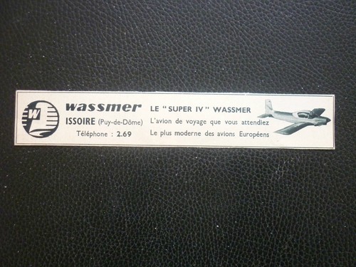 Pub papier wassmer aviation - wassmer,