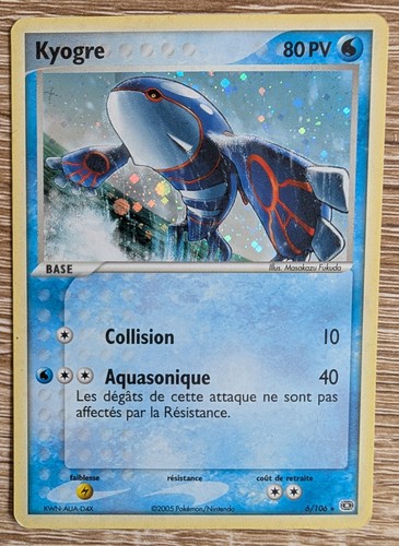 Carte pokémon kyogre 6 - pokémon, :