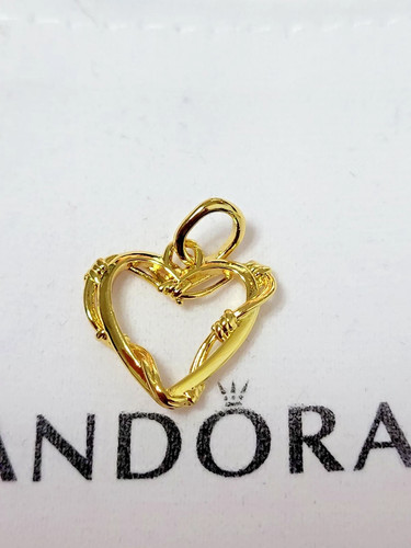 Charm pandora cœur - cœur, fil