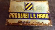 Ancien glacoide bière brasserie LF HAAG INGWILLER Alsace