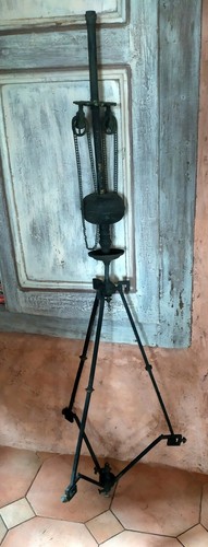 Rare ancien lustre - à, gaz