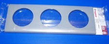 Plaque ciment 3 postes Legrand celiane entraxe 71mm ref 99817