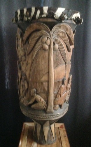 Ancien tam tambour - tam-tam, djembÉ