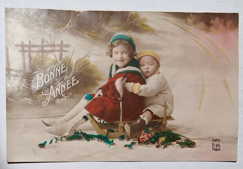 Cpa fantaisie bonne annee - cpa,