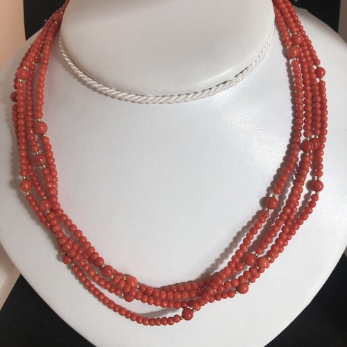 Collier corail 18kt - corail, 18kt.