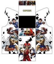 Stickers Borne Arcade (Mame ou Euro ou Personnalisé) - Street Fighter - modèle 3