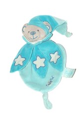 Doudou plat ours bleu