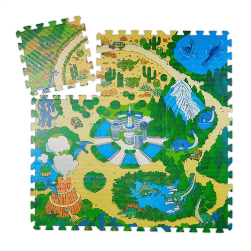 Tapis jeu puzzle - puzzle, en