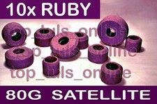 10x RUBY SIÈGE DE VALVE MEULEUSE PIERRE BLACK & DECKER 80 GRIT MEDIUM STEEL...