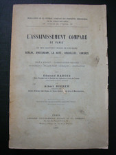 1898 livre sur l'assainissement PARIS BERLIN AMSTERDAM BERLIN LONDRES BRUXELLES