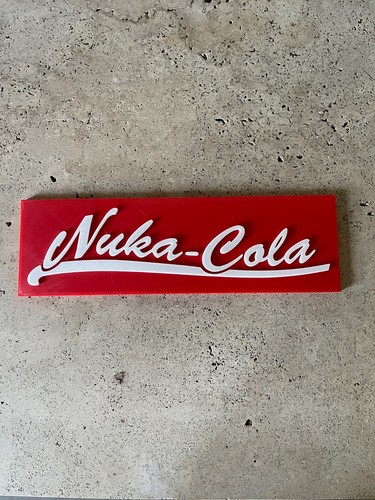 Logo nuka cola 25cm - cola, 3d