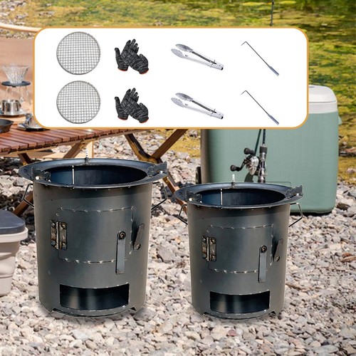 Four bois pour camping - à,