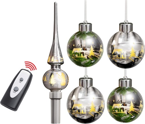 Boules noël led - boules,