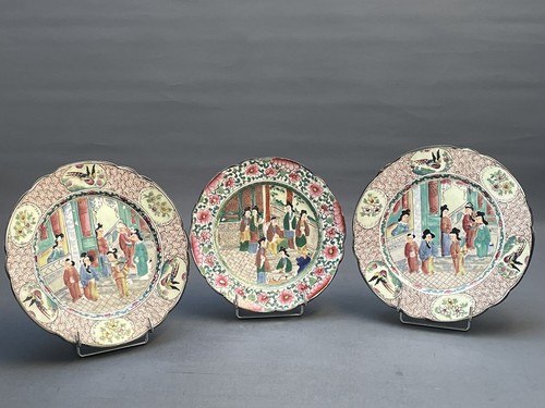 Assiette porcelaine signée - 3,