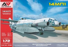 BARTINI/BERIEV VVA-14MP1 Experimental Ekranoplan  A&A PLASTIC KIT 1/72
