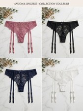 Tanga - Dentelle - Jarretelles
