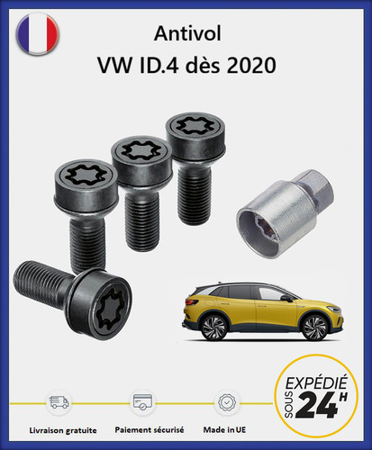 Ecrous antivol roues noir - de,