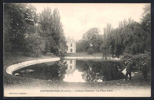 Cpa louveciennes château - cpa,